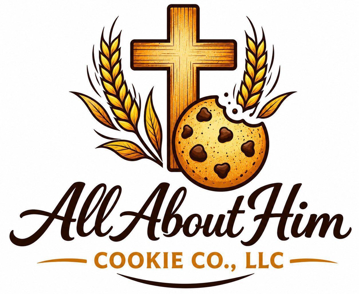 All About Him Cookie Co Logo